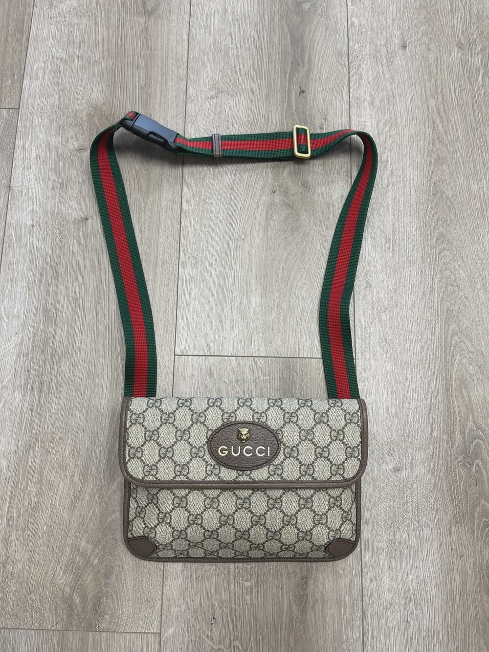 Gucci GG Supreme Neo Web Belt Bag OSFA SF